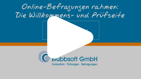 QuestorPro 5.1: Befragte sicher durch die Online-Befragung begleiten. Jetzt anschauen! Vorschaubild zum Video: Mit QuestorPro Befragte sicher durch die Online-Befragung begleiten
