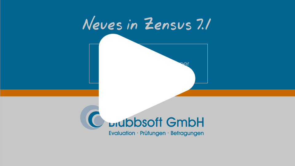 Welche Neuerungen erwarten Sie mit dem kostenlosen Update auf Zensus 7.1? Jetzt anschauen! Neues Video: Neuerungen in Zensus 7.1