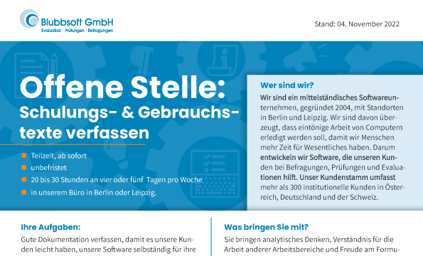 Vorschau Ausschreibung Redaktion